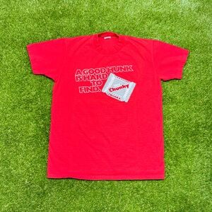 Vintage 80s Nestle Chunky Candy T-Shirt Single Stitch Men’s Size Large Red